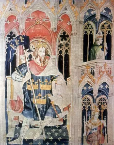 6th Century Prints: Arthur, 6th century semi-legendary Christian king of the Britons, late 14th century