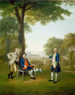 Brother In Law Gallery: Arthur Holdsworth Conversing with Thomas Taylor and Captain Stancombe by River Dart, 1757