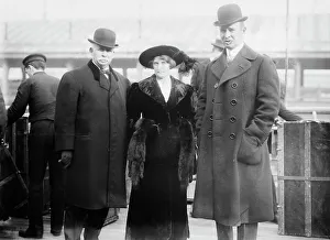 Major League Baseball Prints: Arthur Irwin, Mr. & Mrs. Frank Chance, 1913. Creator: Bain News Service