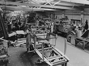 Northampton Prints: Arthur Mulliner's coachbuilding works, Northampton, c1923