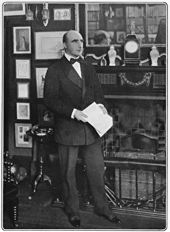 Arthur Wing Pinero, English dramatist, at home, 1903. Artist: W&D Downey
