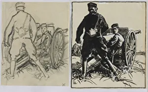 Artillelurs belges, 1914. Creator: Auguste Louis Lepere (French, 1849-1918)