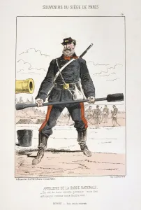Artilleryman Prints: Artillerie de la Garde Nationale, Siege of Paris, 1870-1871