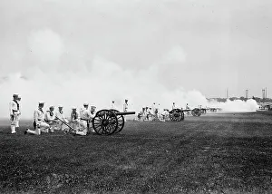 Drill Prints: Artillery - Annapolis, 1913. Creator: Bain News Service