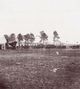 Andrew J Prints: Artillery Camp, City Point, Virginia, 1861-65. Creator: Andrew Joseph Russell