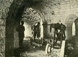 Verdun Meuse Lorraine France Gallery: Artillery at Fort Souville, Verdun, northern France, First World War, c1916, (c1920)