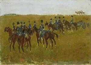 Artillery on Maneuver, c.1880-c.1923. Creator: George Hendrik Breitner