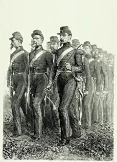 Artilleryman Prints: Artillery men, from Souvenirs d'Italie: Expédition de Rome