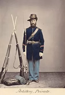 Artillery, Private, 1866. Creator: Oliver H. Willard