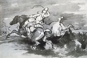 Artilleryman Prints: Artilleryman Leading his Horses into the Field, 1913. Artist: Theodore Gericault