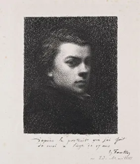 The Artist at 17 Years, 1892. Creator: Henri Fantin-Latour (French, 1836-1904)
