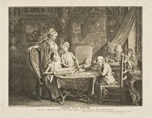 Artists Daughter Prints: The Artist and his Family, 1771. Creator: Daniel Nikolaus Chodowiecki