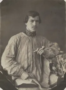 Artist (or Assistant) with Pipe, 1853-1857. Creator: Frank Chauvassaignes (French)