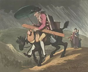 Travelling Gallery: An Artist Travelling in Wales, February 10, 1799. Creator: Henri Merke