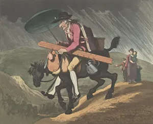 Merke Henri Prints: An Artist Travelling in Wales, February 10, 1799. Creator: Henri Merke