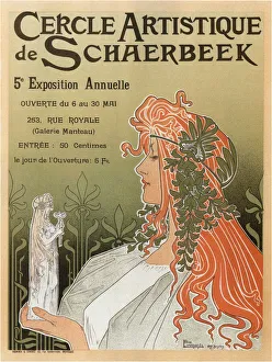 Privat Livemont Prints: Artistic Club of Schaerbeek, 5th annual show