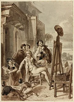Amateur Prints: Artists and Amateurs, February 24, 1832. Creator: John Partridge