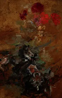Behaviour Prints: Artist's Doggy Qui-Qui-two-sided painting
