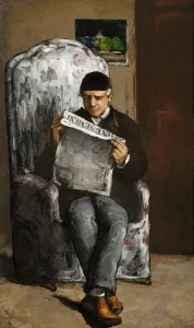 The Artists Father, Reading L Evenement, 1866