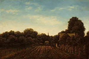 Ralph Blakelock Prints: The Artists Garden, c. 1879 / 1889. Creator: Ralph Blakelock