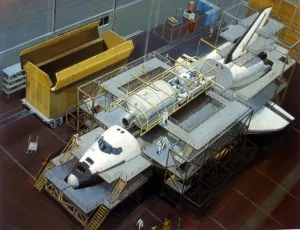 Artists Impression Prints: Artists impression of Space Shuttle. Creator: NASA