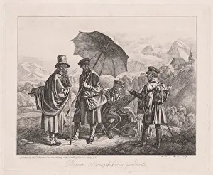 The Artists on Their Journey, 1819. Creator: Johann Adam Klein (German, 1792-1875)