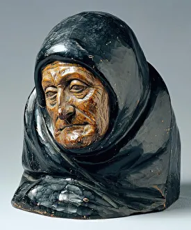 Art Around 1900 Prints: The artist's mother, 1905. Creator: Franz Zelezny