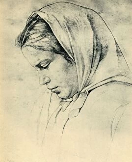 Bernhard Degenhart Gallery: The artists sister Agathe, 1866, (1943). Creator: Hans Thoma