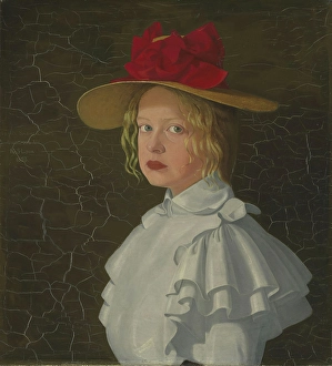 Flounce Prints: The Artist's Sister Magna, 1898. Creator: Kristofer Sinding-Larsen