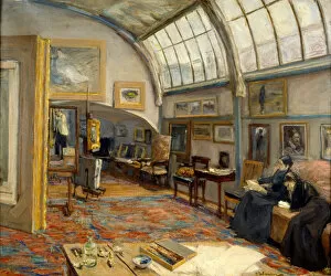Atelier Gallery: Artists studio at the Brandenburger Tor in Berlin, 1902. Artist: Liebermann, Max (1847-1935)