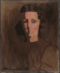 Brown Background Prints: The Artist's Wife, 1947. Creator: Jean Brusselmans