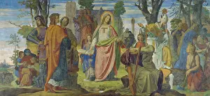 Inspiration Prints: The Arts Being Introduced to Germany by Christianity, 1834-1836. Creator: Philipp Veit
