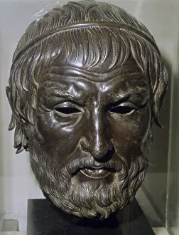 The Arundel Head - bronze head possibly of the Greek tragedian Sophocles The Arundel Head - bronze head possibly of the Greek tragedian Sophocles