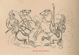 Brutus Gallery: Aruns and Brutus, 1852. Artist: John Leech