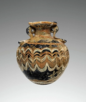 Spiral Prints: Aryballos, 6th-4th century BC. Creator: Unknown