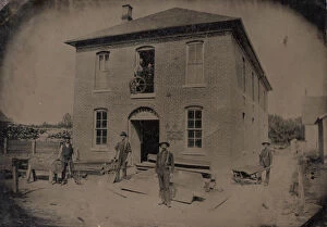 Under Construction Gallery: A.S. Howard Building Under Construction, 1885. Creator: Unknown