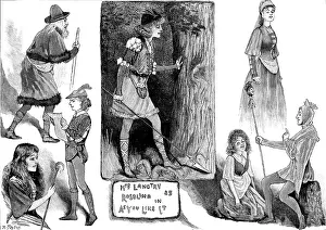 Cross Dressing Prints: 'As You Like It, ' at the St. James's Theatre, 1890. Creator: R. Taylor