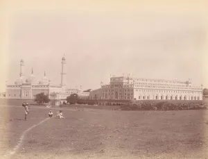 Domes Prints: Asafi Mosque and the Bara Imambara, Lucknow, India, 1860s-70s. Creator: Unknown