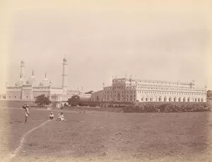 Asafi Mosque and the Bara Imambara, Lucknow, India, 1860s-70s. Creator: Unknown