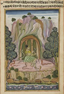 Bundi Prints: Asavari Ragini, page from a Garland of Musical Ragas (Ragamala) Set