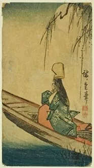 Prostitution Gallery: Asazuma boat, c. 1840s. Creator: Ando Hiroshige
