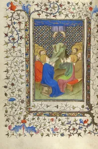 Ascension Prints: The Ascension; Book of Hours, about 1410. Creator: Unknown