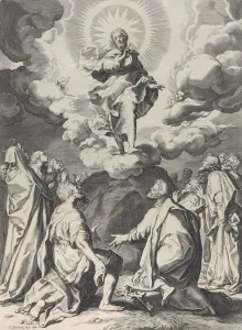 Keys Gallery: The Ascension, ca. 1593. Creator: Cornelis Bloemaert
