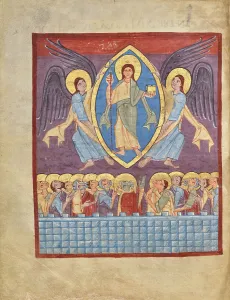 Floating Prints: The Ascension of Christ, shortly after 1053. Creator: Unknown