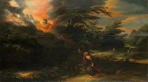 Ascension Prints: The Ascension of Elijah, 1627. Creator: David Colijns