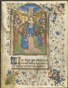 The Ascension: Leaf from a Book of Hours (4 of 6 Excised Leaves), c. 1420-30. Creator