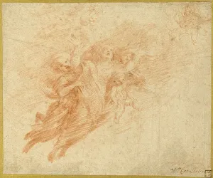 Ascension Prints: Ascension of the Magdalene, n.d. Creators: Unknown, Giovanni Lanfranco