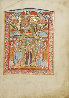 Ascension Prints: The Ascension; Sacramentary, about 1025-1050. Creator: Unknown