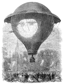 Ascending Prints: Ascent of M. Godard's Montgolfier balloon from Cremorne Gardens