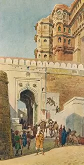 Ah Hallam Murray Gallery: The Ascent to the Palace, Jodhpur, c1880 (1905). Artist: Alexander Henry Hallam Murray